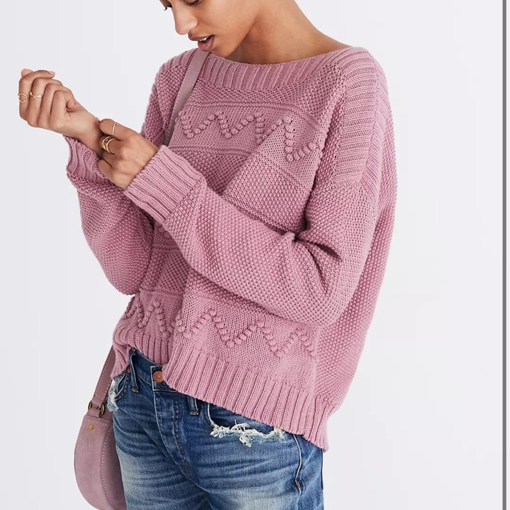 Madewell Zigzag-Stitch Pullover Sweater